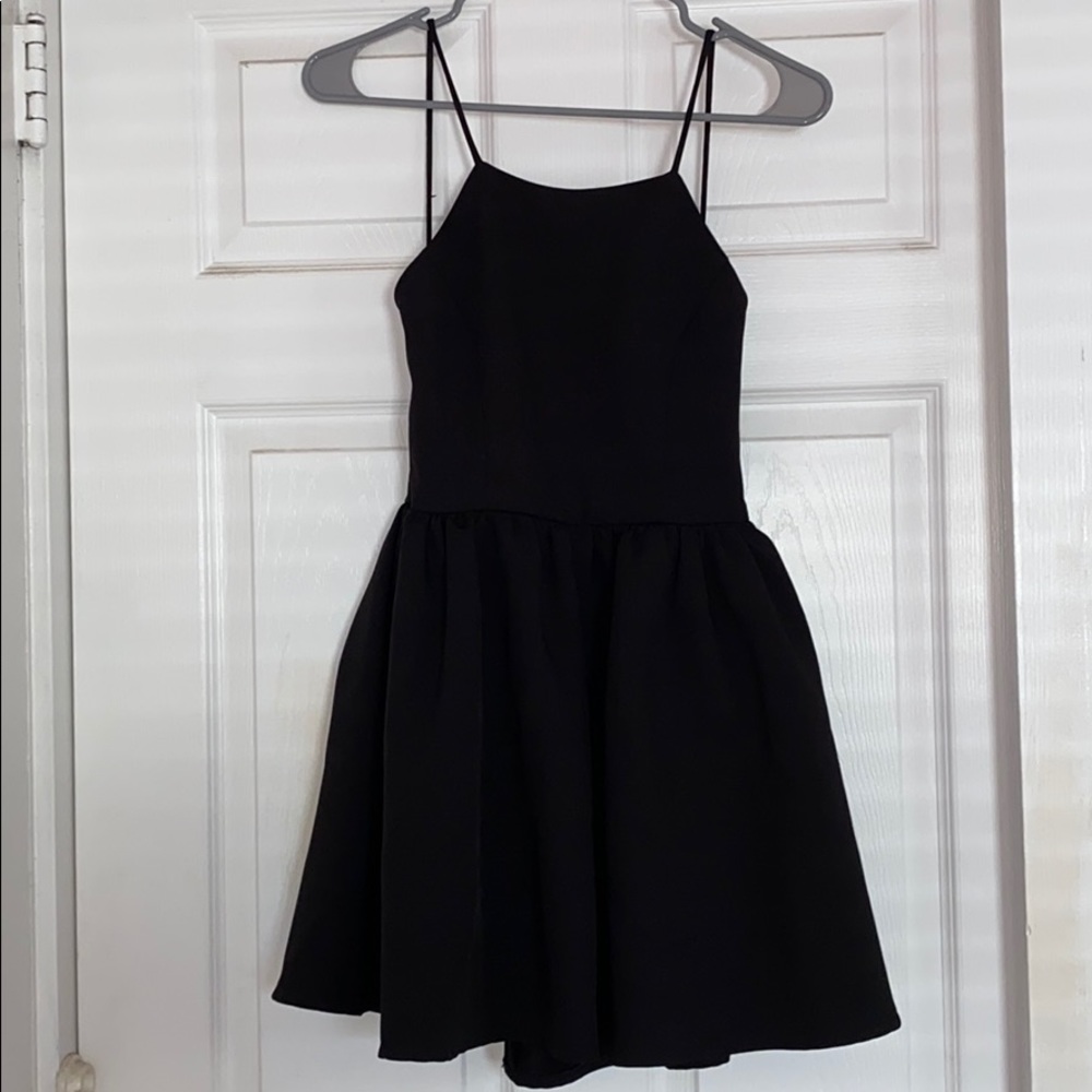 Lulu’s Short Black Party Dress